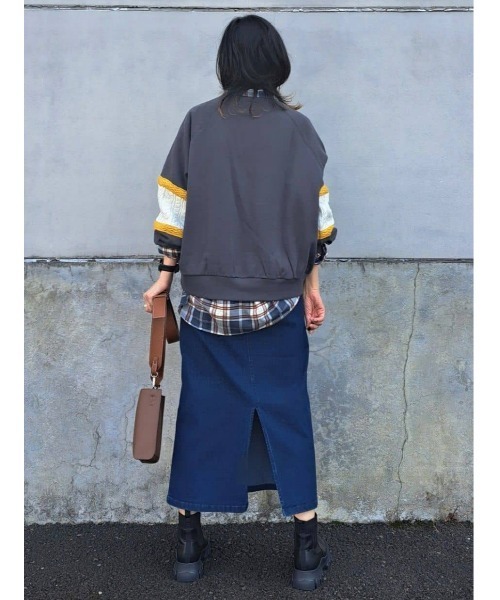 Lee(リー)の「【LEE別注】ニット切替スウェット(スウェット・レディース・ダークグレー・M/L)」の14枚目の写真