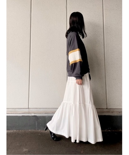 Lee(リー)の「【LEE別注】ニット切替スウェット(スウェット・レディース・ダークグレー・M/L)」の6枚目の写真