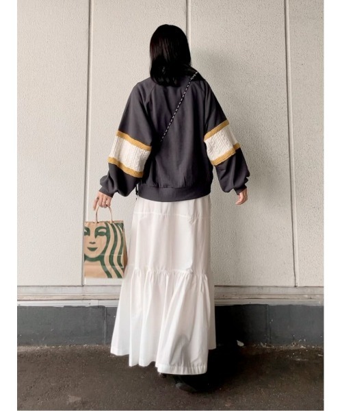 Lee(リー)の「【LEE別注】ニット切替スウェット(スウェット・レディース・ダークグレー・M/L)」の7枚目の写真