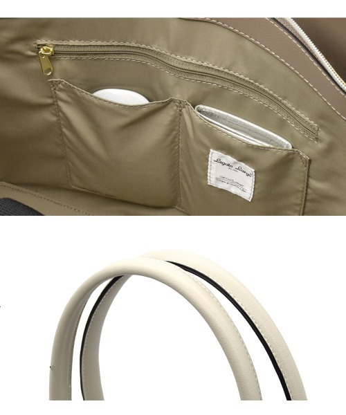 7days Life Styling（セブンデイズライフスタイリング）の「【A4対応】Legato Largo PC収納付軽量トートバッグ（トートバッグ・レディース・ブラック/ライトグレー/グレイッシュベージュ・FREE）」の20枚目の写真