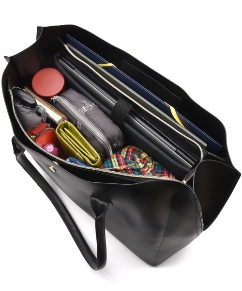 7days Life Styling（セブンデイズライフスタイリング）の「【A4対応】Legato Largo PC収納付軽量トートバッグ（トートバッグ・レディース・ブラック/ライトグレー/グレイッシュベージュ・FREE）」の21枚目の写真