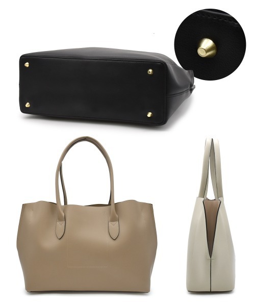 7days Life Styling（セブンデイズライフスタイリング）の「【A4対応】Legato Largo PC収納付軽量トートバッグ（トートバッグ・レディース・ブラック/ライトグレー/グレイッシュベージュ・FREE）」の22枚目の写真