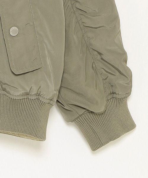 LOVETOXIC（ラブトキシック）の「裏ボアMA1（ブルゾン・キッズ・ベージュ/ブラック/カーキ・SS/S/L/M）」の12枚目の写真