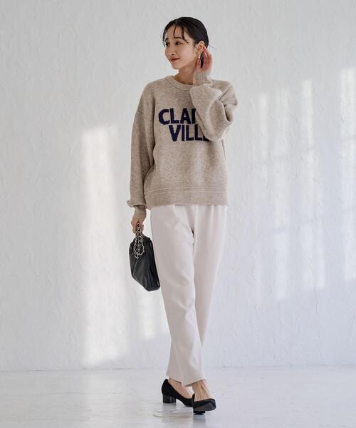 coen（コーエン）の「REVERSEWARMテーパードイージーパンツ（WEB限定カラー）（その他パンツ・レディース・ブラック/オリーブ/ナチュラル/ライトグレー/ダークグレー・M/L）」の18枚目の写真