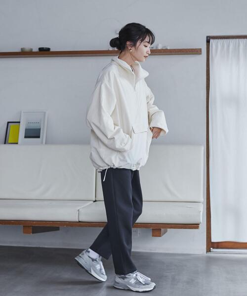 coen（コーエン）の「REVERSEWARMテーパードイージーパンツ（WEB限定カラー）（その他パンツ・レディース・ブラック/オリーブ/ナチュラル/ライトグレー/ダークグレー・M/L）」の7枚目の写真