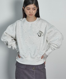 THE YOn | ドットスタッズ裏起毛スウェットプルオーバー(スウェット)