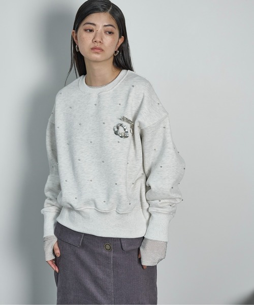 【美品】Yonfa パリススウェットプルオーバー　navy ユースフルスウェット・プルオーバー |ファッション通販のDHC