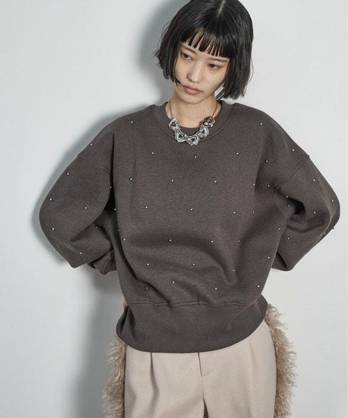 セール】ドットスタッズスウェットプルオーバー（スウェット）｜THE
