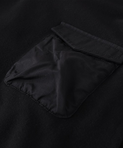 coca（coca）（コカ）の「キッズ　ストレッチフリースポケット付きトップス（スウェット・キッズ・ブラック/カーキ・120/140/110/130）」の5枚目の写真