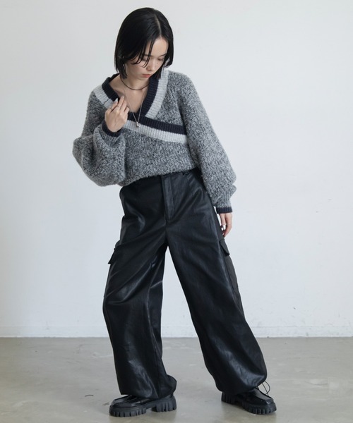 VACANCY(ヴァカンシー)の「メタリックカーゴパンツ(カーゴパンツ・レディース・ゴールド/ブラック・SMALL/MEDIUM/LARGE)」の19枚目の写真