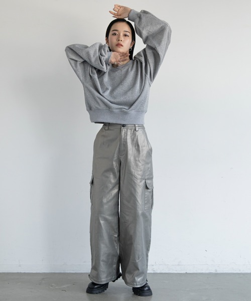 VACANCY(ヴァカンシー)の「メタリックカーゴパンツ(カーゴパンツ・レディース・ゴールド/ブラック・SMALL/MEDIUM/LARGE)」の13枚目の写真
