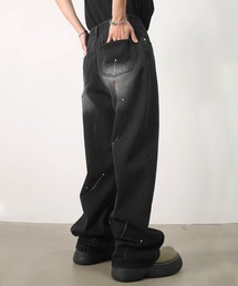 【STITCHSHOW】ハンドペイントデニムパンツ Theater code（シアターコード）の「△splash paint denim pants