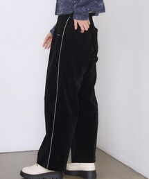 刺繍入りベロア細ラインPT