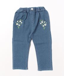 Moujonjon | お花刺繍デニムパンツ(デニムパンツ)