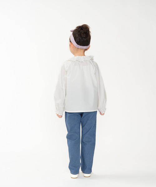 Moujonjon（ムージョンジョン）の「お花刺繍デニムパンツ（デニムパンツ・キッズ・ネイビー・130/140/90/110/120/100）」の13枚目の写真
