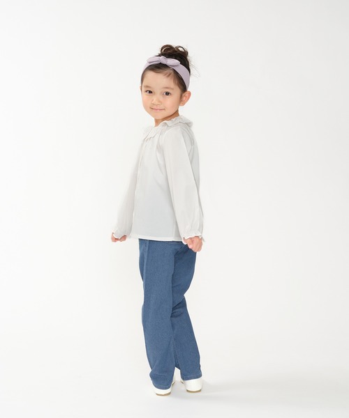 Moujonjon（ムージョンジョン）の「お花刺繍デニムパンツ（デニムパンツ・キッズ・ネイビー・130/140/90/110/120/100）」の14枚目の写真