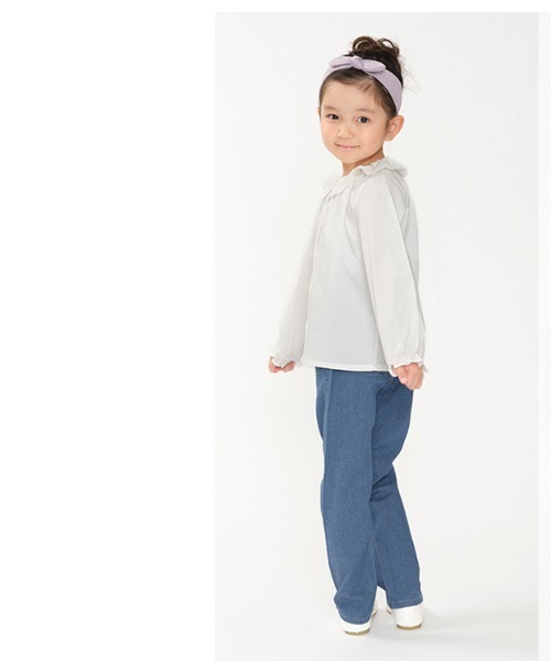 Moujonjon（ムージョンジョン）の「お花刺繍デニムパンツ（デニムパンツ・キッズ・ネイビー・130/140/90/110/120/100）」の17枚目の写真