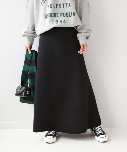 JOURNAL STANDARD relume（ジャーナルスタンダード　レリューム）の「《追加3》ウォッシャブルスポンジニットフレアスカート（スカート・レディース・チャコールグレー/ブラック・FREE）」の11枚目の写真