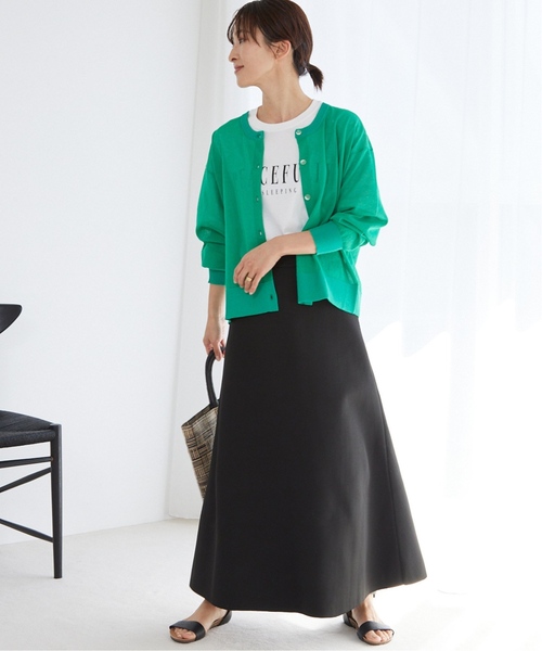 JOURNAL STANDARD relume（ジャーナルスタンダード　レリューム）の「《追加3》ウォッシャブルスポンジニットフレアスカート（スカート・レディース・チャコールグレー/ブラック・FREE）」の16枚目の写真