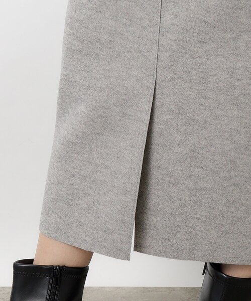 OPAQUE.CLIP（オペークドットクリップ）の「◆≪S-LLsize≫ ウールライク ジャージタイトスカート【洗濯機洗い可】（スカート・レディース・チャコールグレー/グレー/ナチュラル・40/38/42/36）」の19枚目の写真