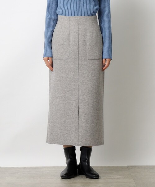 OPAQUE.CLIP（オペークドットクリップ）の「◆≪S-LLsize≫ ウールライク ジャージタイトスカート【洗濯機洗い可】（スカート・レディース・チャコールグレー/グレー/ナチュラル・40/38/42/36）」の20枚目の写真