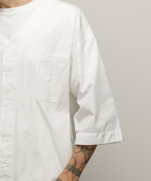 Schott(ショット)の「Schott/ショット/DABO SHIRT "DRAGON"/ダボシャツ "ドラゴン"(シャツ/ブラウス・メンズ・ベージュ/ホワイト・M/L/XL)」の10枚目の写真