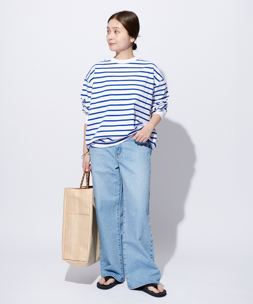 JOURNAL STANDARD（ジャーナルスタンダード）の「《追加4》タックスウェットシャツ（Tシャツ/カットソー・レディース・ホワイト/チャコールグレー/ブラック/アーミー/ブルー系その他・FREE）」の13枚目の写真