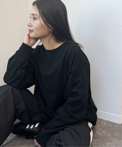 JOURNAL STANDARD（ジャーナルスタンダード）の「《追加4》タックスウェットシャツ（Tシャツ/カットソー・レディース・ホワイト/チャコールグレー/ブラック/アーミー/ブルー系その他・FREE）」の14枚目の写真