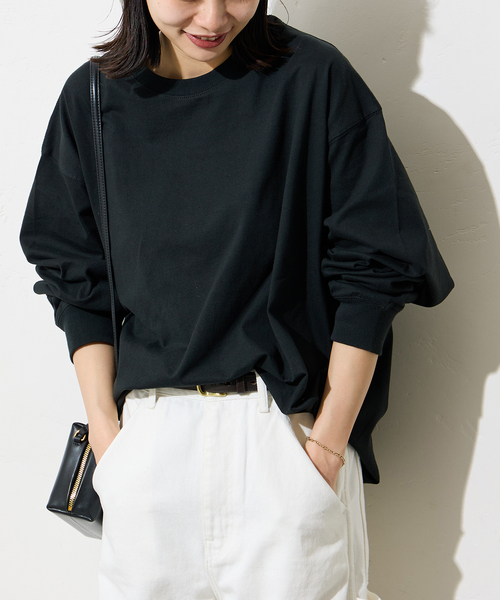 JOURNAL STANDARD（ジャーナルスタンダード）の「《追加4》タックスウェットシャツ（Tシャツ/カットソー・レディース・ホワイト/チャコールグレー/ブラック/アーミー/ブルー系その他・FREE）」の17枚目の写真