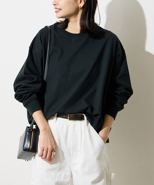 JOURNAL STANDARD（ジャーナルスタンダード）の「《追加4》タックスウェットシャツ（Tシャツ/カットソー・レディース・ホワイト/チャコールグレー/ブラック/アーミー/ブルー系その他・FREE）」の18枚目の写真