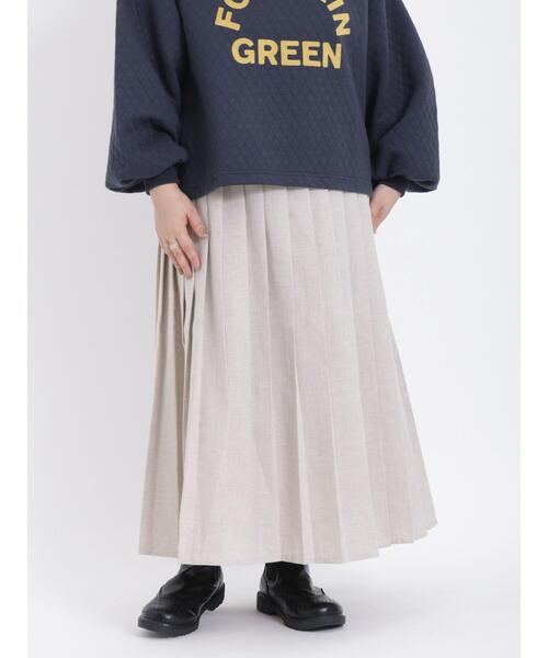 Samansa Mos2（サマンサ モスモス）の「柄アソートプリーツスカート（スカート・レディース・モカ/レッド/グリーン/ベージュ・F）」の3枚目の写真