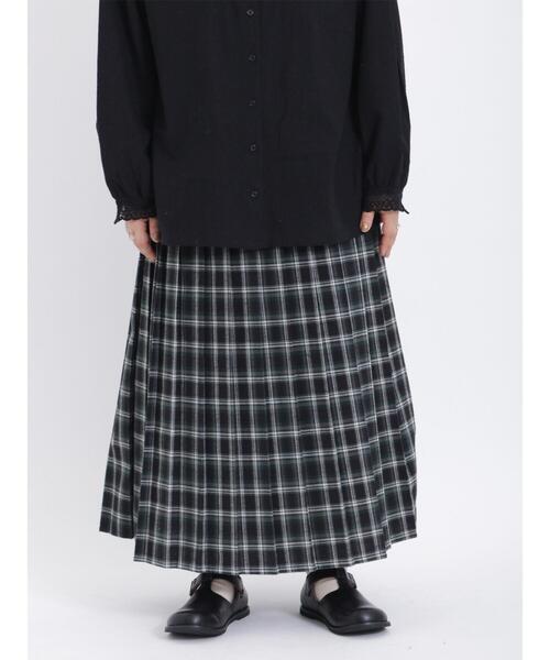 Samansa Mos2（サマンサ モスモス）の「柄アソートプリーツスカート（スカート・レディース・モカ/レッド/グリーン/ベージュ・F）」の4枚目の写真