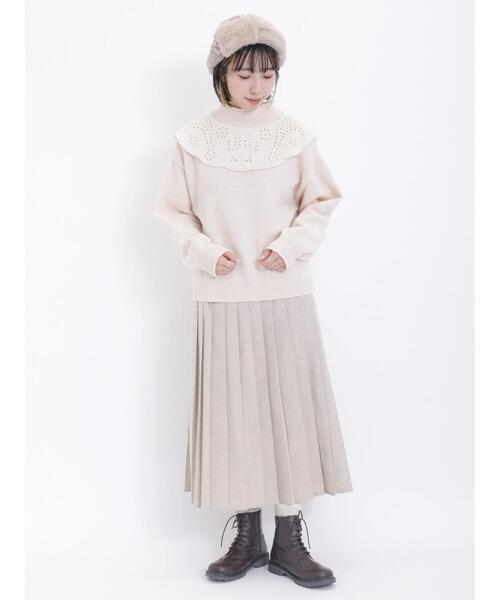 Samansa Mos2（サマンサ モスモス）の「柄アソートプリーツスカート（スカート・レディース・モカ/レッド/グリーン/ベージュ・F）」の22枚目の写真