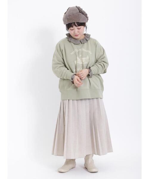 Samansa Mos2（サマンサ モスモス）の「柄アソートプリーツスカート（スカート・レディース・モカ/レッド/グリーン/ベージュ・F）」の14枚目の写真