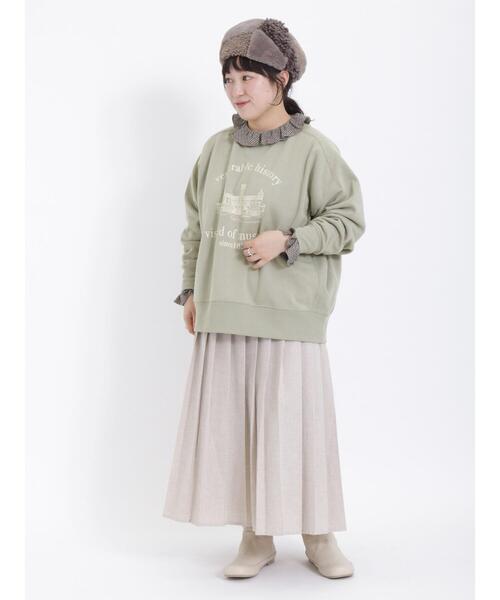 Samansa Mos2（サマンサ モスモス）の「柄アソートプリーツスカート（スカート・レディース・モカ/レッド/グリーン/ベージュ・F）」の13枚目の写真