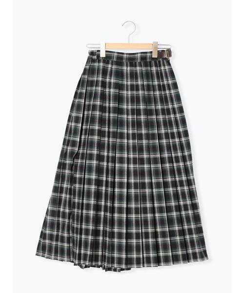 Samansa Mos2（サマンサ モスモス）の「柄アソートプリーツスカート（スカート・レディース・モカ/レッド/グリーン/ベージュ・F）」の5枚目の写真