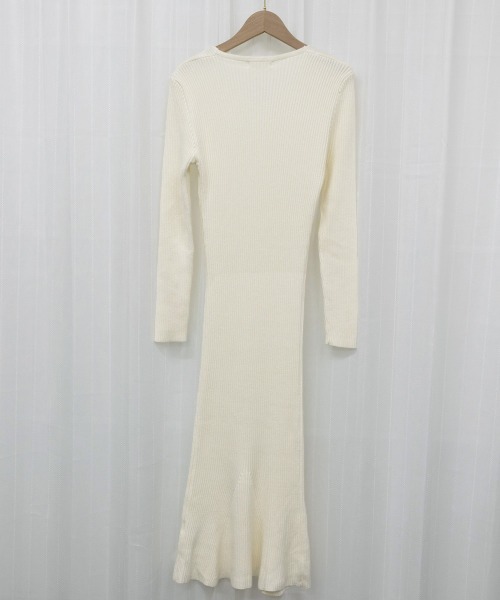 Miniministore（ミニミニストア）の「ニットワンピース ロングマーメイドワンピ（ワンピース・レディース・アイボリー/ブラック・フリー）」の16枚目の写真