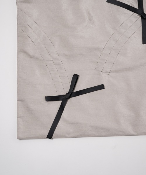 SHIRRING RIBBON TOTE BAG / シャーリングリボントートバッグ