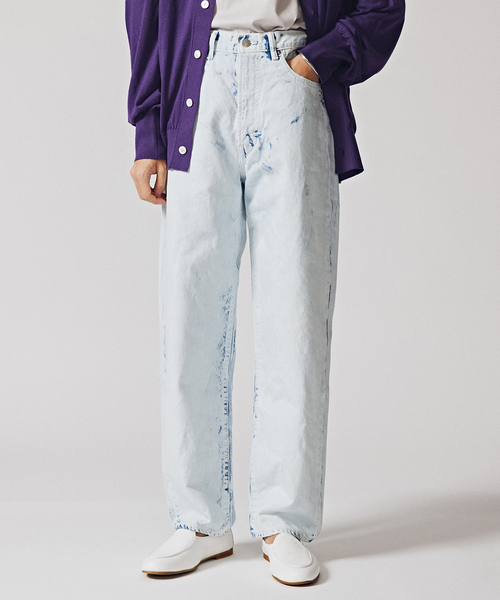 EDIFICE LA BOUCLE（エディフィスラブークル）の「【LA BOUCLE / ラブークル】5ポケット デニム (ホワイトブリーチ)（デニムパンツ・メンズ・ホワイト系その他・1/2）」の3枚目の写真