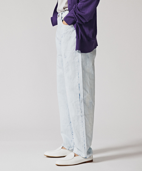 EDIFICE LA BOUCLE（エディフィスラブークル）の「【LA BOUCLE / ラブークル】5ポケット デニム (ホワイトブリーチ)（デニムパンツ・メンズ・ホワイト系その他・1/2）」の4枚目の写真