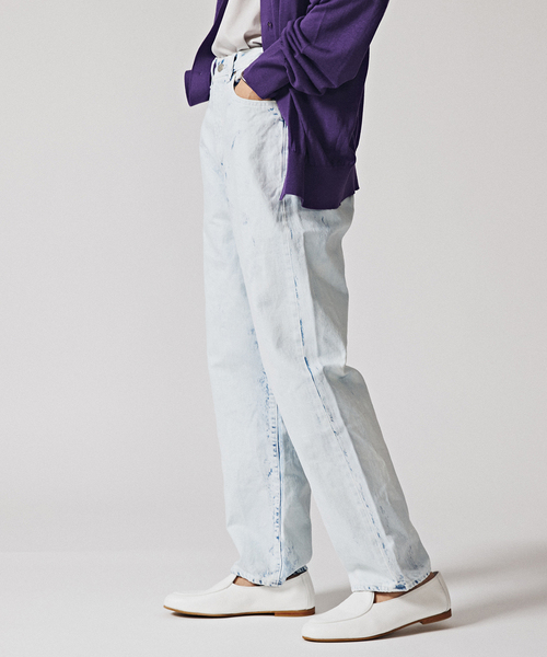 EDIFICE LA BOUCLE（エディフィスラブークル）の「【LA BOUCLE / ラブークル】5ポケット デニム (ホワイトブリーチ)（デニムパンツ・メンズ・ホワイト系その他・1/2）」の5枚目の写真