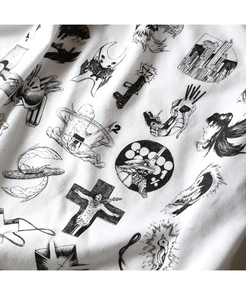 RADIO EVA(ラヂオエヴァ)の「RADIO EVA A101 TYPOGRAPHY OF EVA index T-Shirt β(Tシャツ/カットソー・メンズ・ブラック×ホワイト/ホワイト×パープル/ホワイト×ブラック/グレー×ホワイト・LARGE/X-LARGE/MEDIUM)」の8枚目の写真