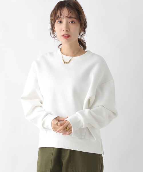 LEPSIM（レプシィム）の「裾ZIPダンボールプルオーバー　183627（Tシャツ/カットソー・レディース・ネイビー/オフホワイト/ブルー・FREE）」の7枚目の写真