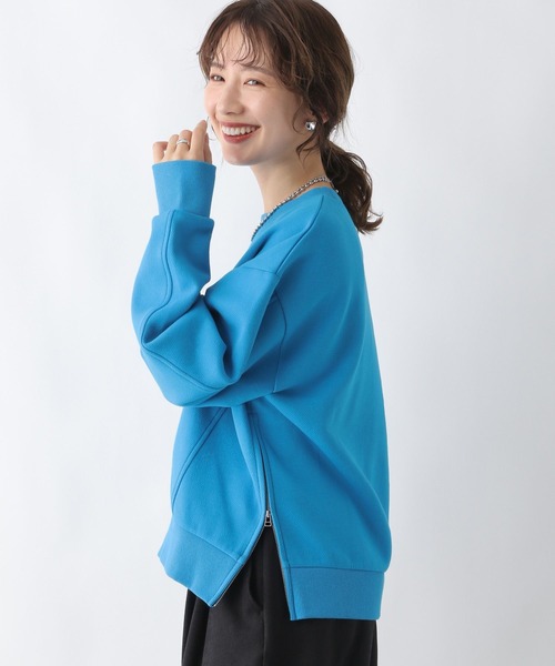 LEPSIM（レプシィム）の「裾ZIPダンボールプルオーバー　183627（Tシャツ/カットソー・レディース・ネイビー/オフホワイト/ブルー・FREE）」の12枚目の写真