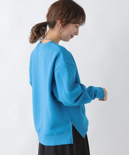 LEPSIM（レプシィム）の「裾ZIPダンボールプルオーバー　183627（Tシャツ/カットソー・レディース・ネイビー/オフホワイト/ブルー・FREE）」の8枚目の写真