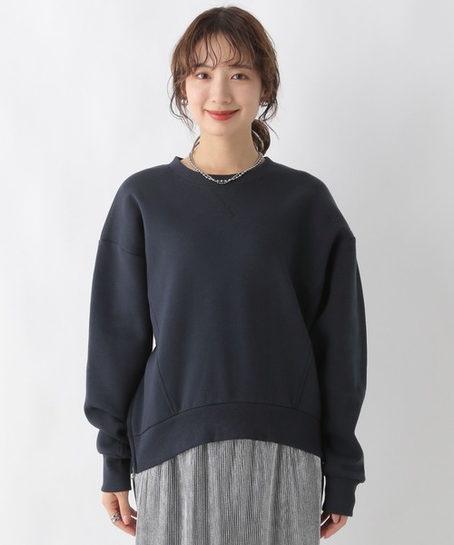 LEPSIM（レプシィム）の「裾ZIPダンボールプルオーバー　183627（Tシャツ/カットソー・レディース・ネイビー/オフホワイト/ブルー・FREE）」の17枚目の写真