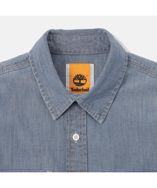 Lサイズ Timberland デニム BDシャツ ロゴ刺繍 ホワイトステッチ ティンバーランド(Timberland) メンズシャツ・ワイシャツ | 通販