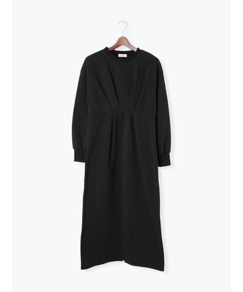 Te chichi TERRASSE（テチチテラス）の「裏起毛タックワンピース（ワンピース・レディース・ブラック/ブルー/オフホワイト・F）」の13枚目の写真