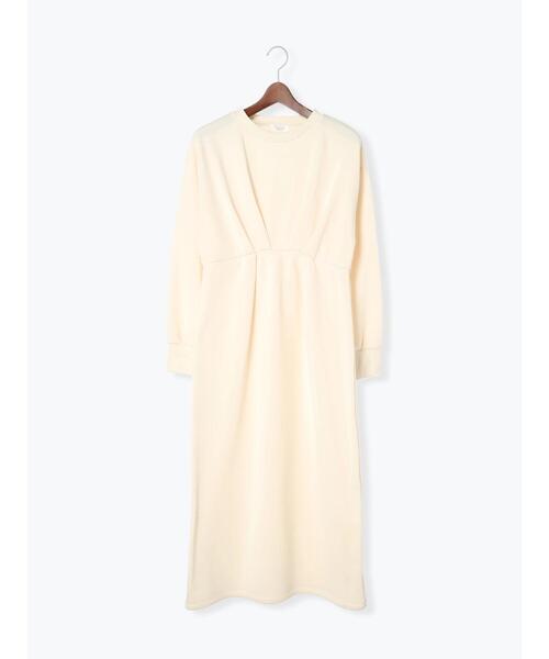 Te chichi TERRASSE（テチチテラス）の「裏起毛タックワンピース（ワンピース・レディース・ブラック/ブルー/オフホワイト・F）」の14枚目の写真