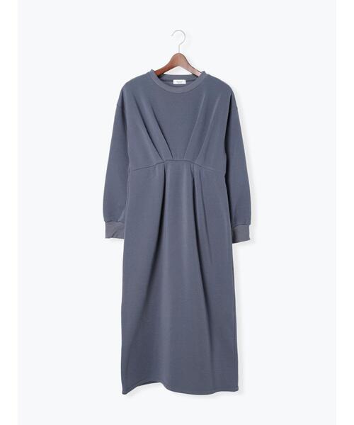 Te chichi TERRASSE（テチチテラス）の「裏起毛タックワンピース（ワンピース・レディース・ブラック/ブルー/オフホワイト・F）」の15枚目の写真